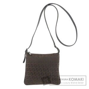 Fendi Zucchino Canvas Shoulder Bag